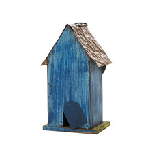 Load image into Gallery viewer, 9.84&quot;H Distressed Leaves Wooden Garden Birdhouse
