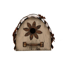 Load image into Gallery viewer, 7.09&quot;L Distressed Wooden Flower Garden Birdhouse
