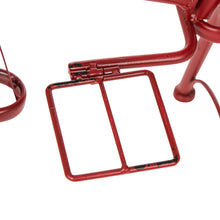 Load image into Gallery viewer, 25.98&quot; H Hand Painted Red Metal Standing  Bicycle Plant Stand
