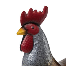 Load image into Gallery viewer, 21.25&quot;H Farmhouse Rustic Galvanized Metal Rooster Statue Décor
