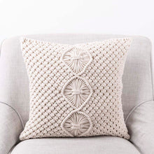 Load image into Gallery viewer, 18&quot;L*18&quot;W Diamond Handmade Cotton Rope Pillow Cover
