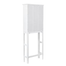 Load image into Gallery viewer, 68.25&quot;H Wooden Free Standing Storage Cabinet Spacesaver, White
