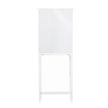 Load image into Gallery viewer, 68.25&quot;H Wooden Free Standing Storage Cabinet Spacesaver, White
