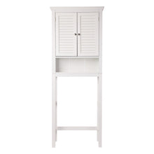 Load image into Gallery viewer, 68.25&quot;H Wooden Free Standing Storage Cabinet Spacesaver, White
