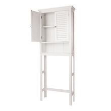 Load image into Gallery viewer, 68.25&quot;H Wooden Free Standing Storage Cabinet Spacesaver, White
