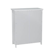 Load image into Gallery viewer, 32&quot; H Wooden Floor Storage Cabinet with  2 Shutter Door, White
