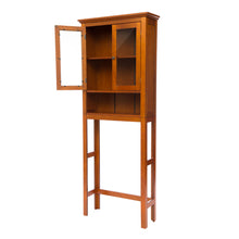 Load image into Gallery viewer, 68.25&quot;H Wooden Bathroom Free Standing Storage Cabinet Spacesaver
