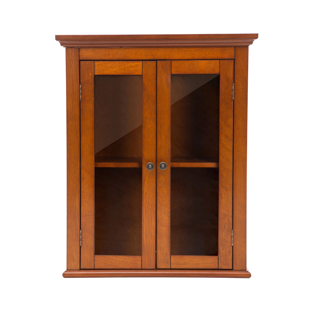 Wooden Bathroom Wall Mounted Storage Cabinet with Double Doors