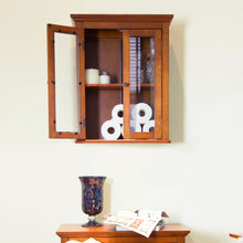 Load image into Gallery viewer, Wooden Bathroom Wall Mounted Storage Cabinet with Double Doors
