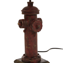 Load image into Gallery viewer, Vintage Style Hydrant Novelty Table Lamp with Burlap Shade
