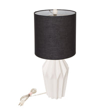 Load image into Gallery viewer, Matte Ceramic Table Lamp w/linen shade
