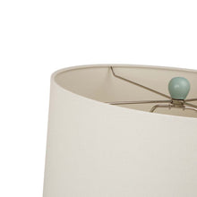 Load image into Gallery viewer, 30.75&quot;H Matte Mint Ceramic  Table Lamp w/White Shade
