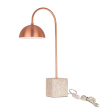 Load image into Gallery viewer, 21.5&quot;H Metal &amp; Terrazzo Table Lamp
