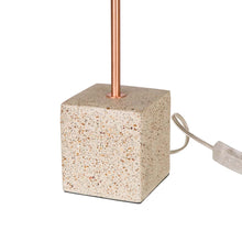 Load image into Gallery viewer, 21.5&quot;H Metal &amp; Terrazzo Table Lamp
