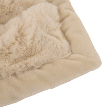 Load image into Gallery viewer, 50&quot;*60&quot; Faux Fur Elastic Throw/Blanket, Beige (Face Fabric 1000gsm; Back 210gsm)
