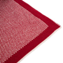 Load image into Gallery viewer, 60&quot;L*50&quot;W Knitted Acrylic Red/White Throw Blanket 900g
