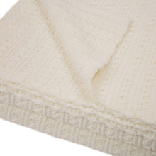 Load image into Gallery viewer, 60&quot;L*50&quot;W Knitted Acrylic White Throw Blanket 800g
