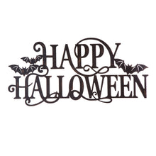 Load image into Gallery viewer, 23.94&quot;L Metal &quot;HAPPY HALLOWEEN&quot; Wall Sign
