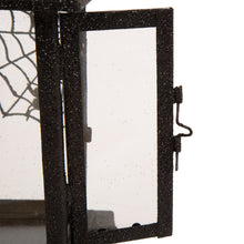 Load image into Gallery viewer, Halloween Iron/Glass Spider Hanging Lantern
