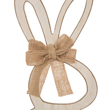 Load image into Gallery viewer, Handcrafted Wooden Monogram &quot;A&quot; Bunny Wall Hanging Sign
