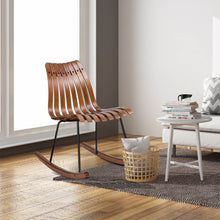 Load image into Gallery viewer, Bamboo Contoured Rocking Accent Chair
