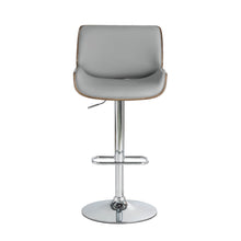 Load image into Gallery viewer, Mid-century Modern Gray Adjustable Height Swivel Bar Stool, Set of 2
