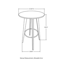 Load image into Gallery viewer, 40.25&quot;H Bamboo Round Bar Table
