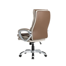 Load image into Gallery viewer, Brown PU Leather Gaslift Adjustable High-Back Swivel Office Chair
