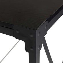 Load image into Gallery viewer, 43.25&quot;L Modern Industrial Black Wood/Metal Console Table
