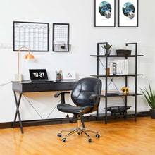 Load image into Gallery viewer, 43.25&quot;L Modern Industrial Black Wood/Metal Writing Desk With 1 Outlets and 2 USB Charging Ports
