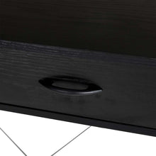 Load image into Gallery viewer, 43.25&quot;L Modern Industrial Black Wood/Metal Writing Desk With 1 Outlets and 2 USB Charging Ports
