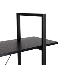 Load image into Gallery viewer, 72&quot;H Modern Industrial Black Wood/Metal 5-Tier Bookcases &amp; Shelves
