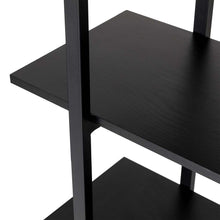 Load image into Gallery viewer, 72&quot;H Modern Industrial Black Wood/Metal 5-Tier Bookcases &amp; Shelves
