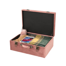 Load image into Gallery viewer, 19.69&quot;L Pink Clay Velvet Upholstered Storage Stool
