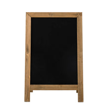 Load image into Gallery viewer, Farmhouse Brown Wooden Framed Haning or Standing Chalkboard Sign
