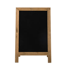 Load image into Gallery viewer, Farmhouse Brown Wooden Framed Haning or Standing Chalkboard Sign
