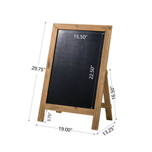 Load image into Gallery viewer, Farmhouse Brown Wooden Framed Haning or Standing Chalkboard Sign
