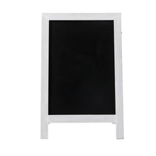 Load image into Gallery viewer, Farmhouse White Wooden Framed Haning or Standing Chalkboard Sign
