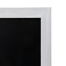 Load image into Gallery viewer, Farmhouse White Wooden Framed Haning or Standing Chalkboard Sign
