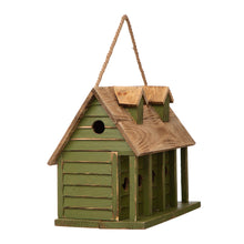 Load image into Gallery viewer, 14.25&quot;L Oversized Distressed Solid Wood Cottage Birdhouse
