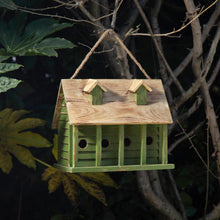 Load image into Gallery viewer, 14.25&quot;L Oversized Distressed Solid Wood Cottage Birdhouse
