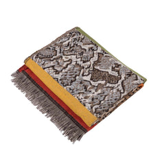 Load image into Gallery viewer, Women Oversized Double Jacquard Leopard Scarf with Tassels
