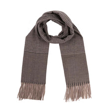 Load image into Gallery viewer, Women Oversized Grey long Scarf with Tassels
