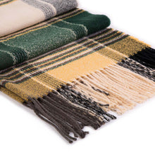 Load image into Gallery viewer, Oversized Fashion Multicolor Plaid Scarf with Tassels, Set of 2
