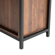 Load image into Gallery viewer, 31.82&quot;H Wooden/Metal Floor Cabinet with Double Sliding Doors
