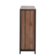 Load image into Gallery viewer, 31.82&quot;H Wooden/Metal Floor Cabinet with Double Sliding Doors
