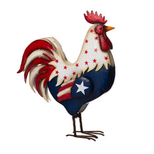 Load image into Gallery viewer, 21&quot;H Metal Patriotic Rooster Porch Décor
