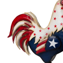 Load image into Gallery viewer, 21&quot;H Metal Patriotic Rooster Porch Décor
