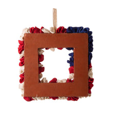 Load image into Gallery viewer, 19.25&quot;L Americana Squared Fabric Wreath
