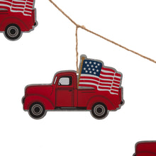 Load image into Gallery viewer, 72&quot;L Patriotic Galvanized Truck Garland
